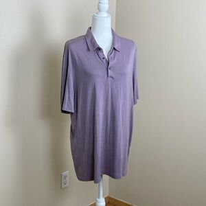 Theory‎ Men's Purple Polo/Golf Shirt Size XXL (B13)